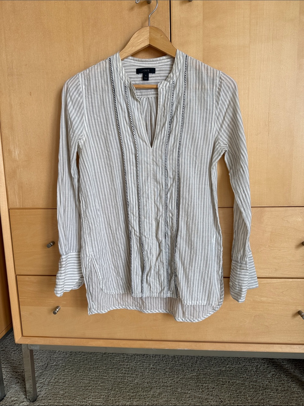 J. Crew Cotton Top Striped Size 2